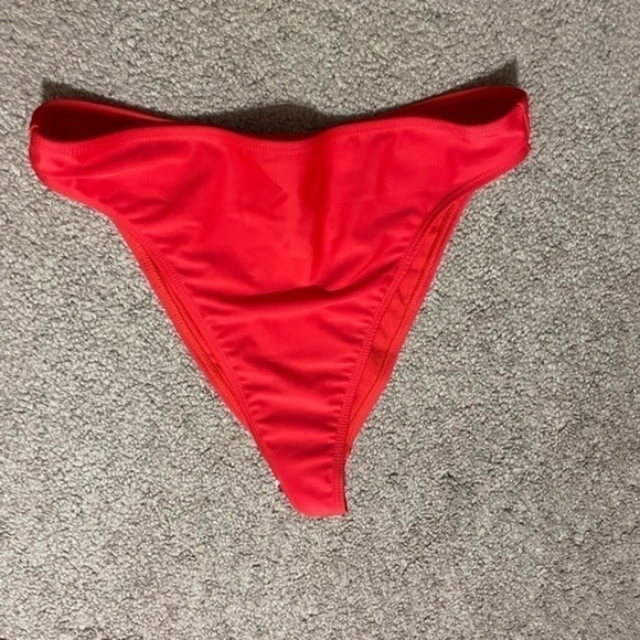 Nasty Gal Brace Soul High Waisted Red Bikini Bottom Size Small NWT - Picture 2 of 7